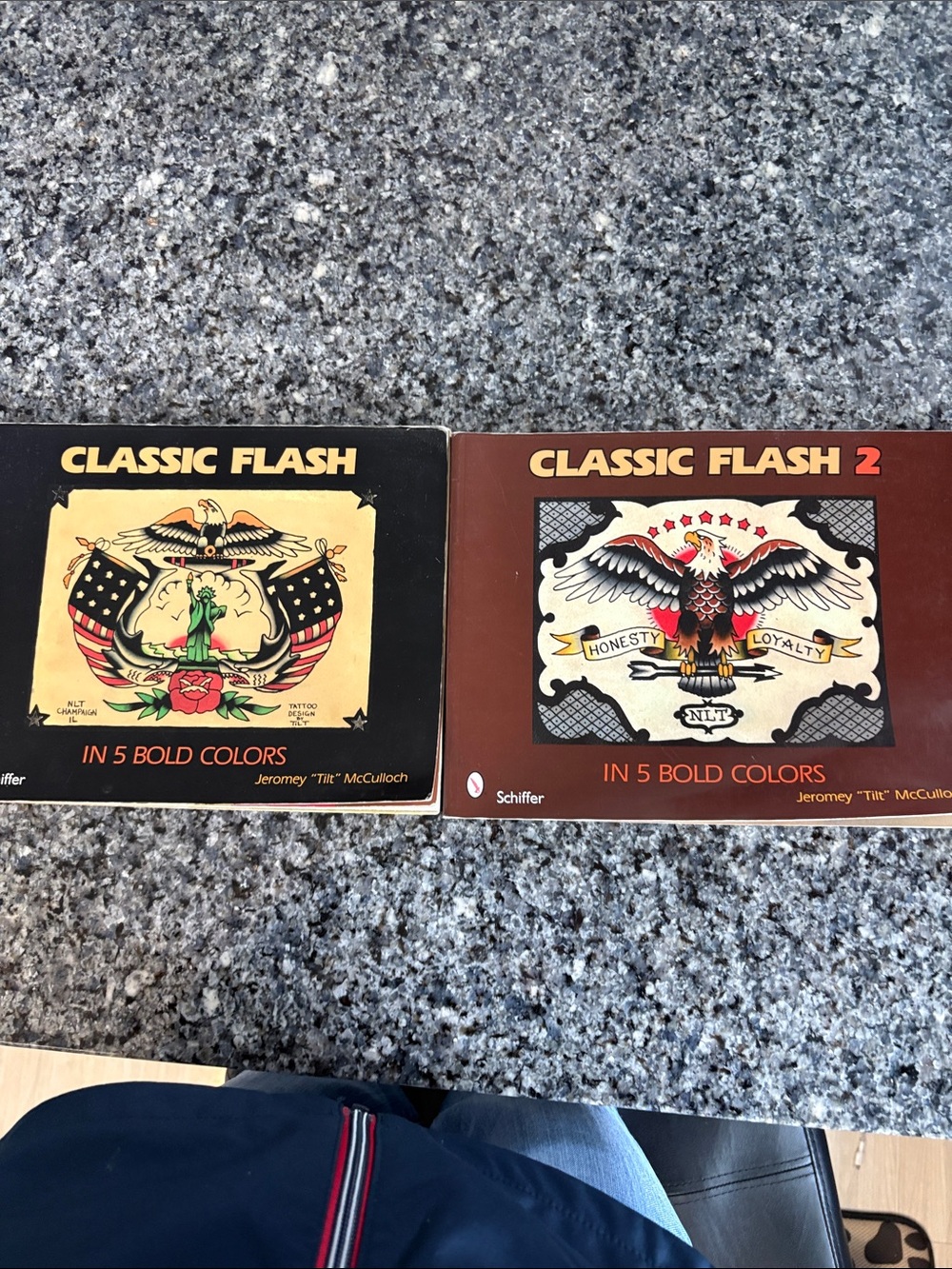 Classic Flash Tattoo Art Books — Black & Brown Covers